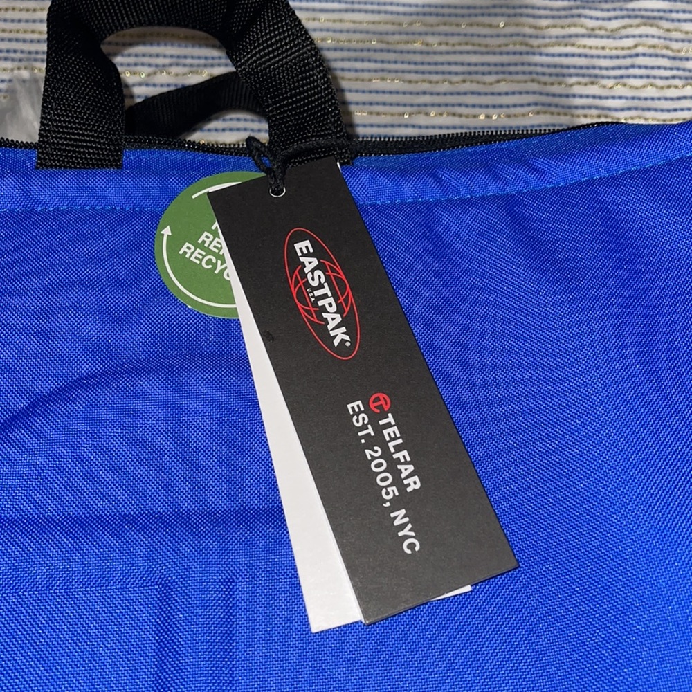 🥳🥳HOST PICK- Telfar x Eastpak Medium Backpack Carry On Shopper Bag Blue NWT - Picture 11 of 12